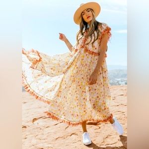 Free people dress - Milania Maxi Dress in confetti combo color